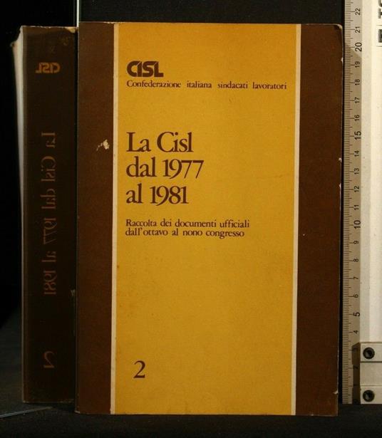 La Cisl Dal 1977 Al 1981 Vol 2 - copertina
