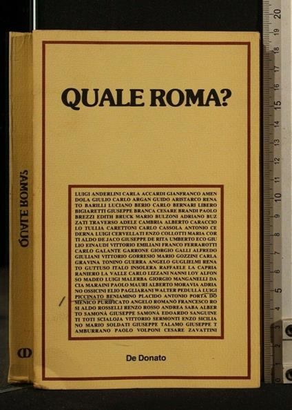 Quale Roma? - copertina