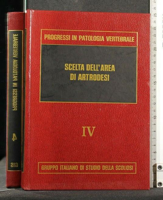 Progressi in Patologia Vertebrale 4 Scelta Dell'Area Di - copertina