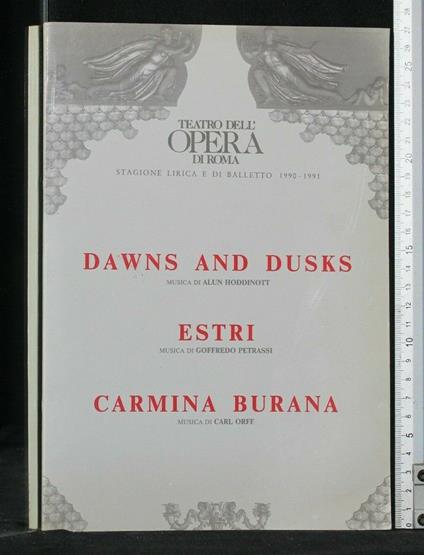 Teatro Dell'Opera di Roma Stagione Lirica e di Balletto - copertina