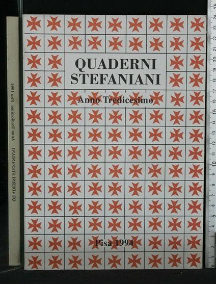Quaderni Stefaniani Anno Tredicesimo - copertina