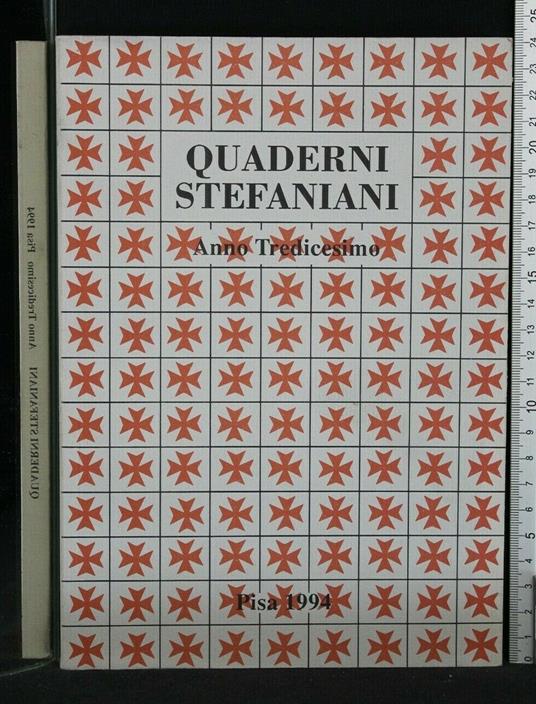 Quaderni Stefaniani Anno Tredicesimo - copertina
