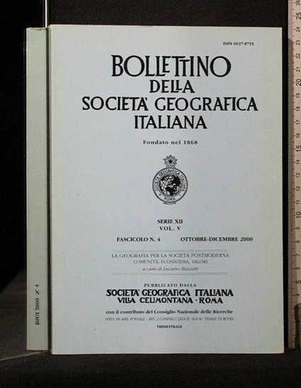 Bollettino Della Società Geografica Italiana Vol 4/Fascicolo 4 - copertina