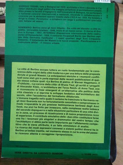 Trebbi - La Ricostruzione Di Una Città Berlino 1945-1975 - Mazzotta 1978 - Giorgio Trebbi - copertina