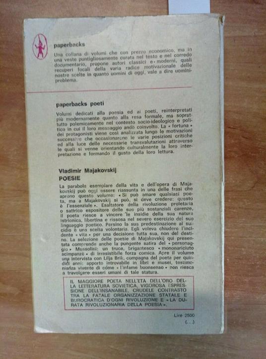 Majakovskij Poesie - Testo Russo A Fronte 1979 Newton Compton - Vladimir Majakovskij - copertina