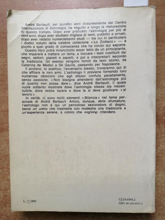 Trattato Pratico Di Astrologia - Andrè Barbault - Astrolabio - 1979 - - André Barbault - copertina