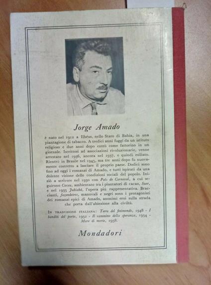 Jorge Amado Jubiabà 1959 Il Bosco Mondadori - 686 - Jorge Amado - copertina