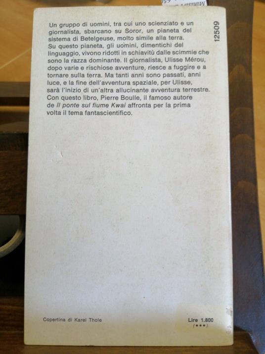 Pierre Boulle - Il Pianeta Delle Scimmie - 1978 - Oscar Mondadori - - Pierre Boulle - copertina