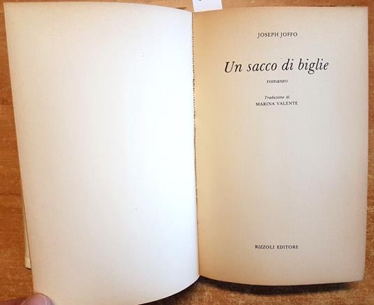 Joseph Joffo - Un Sacchetto Di Biglie - 1 Ed. - Rizzoli - 1976 - - Joseph Joffo - copertina
