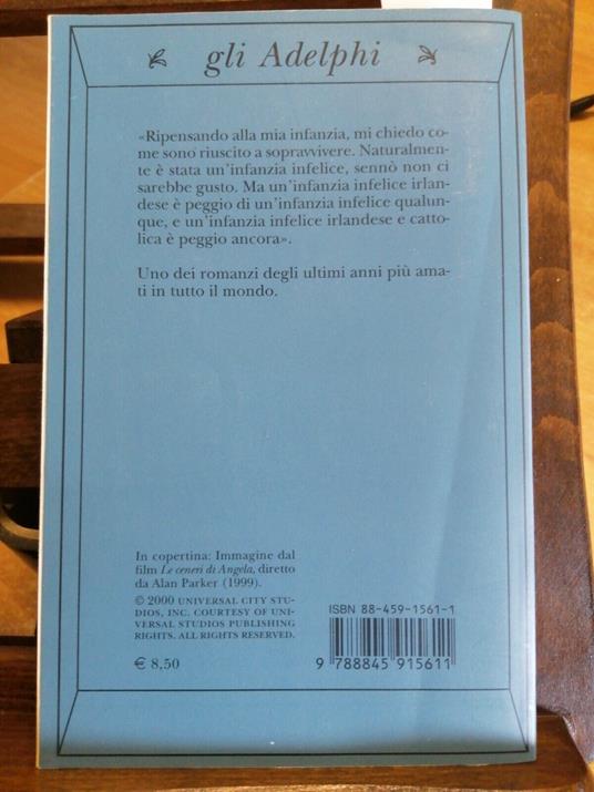 Frank Mccourt - Le Ceneri Di Angela - Gli Adelphi - 2002 - - Frank McCourt - copertina