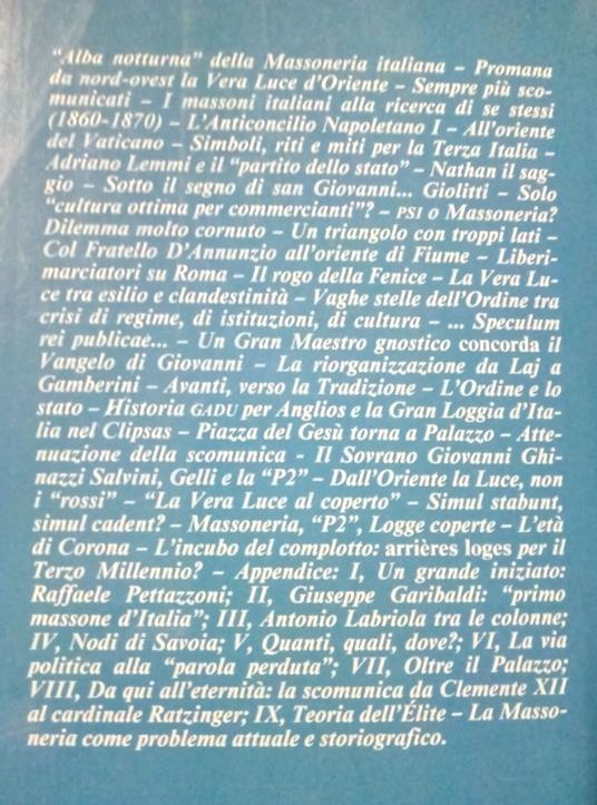 Storia Della Massoneria Italiana Dalle Origini Ai Giorni Nostri 1992 Mola - Aldo A. Mola - copertina