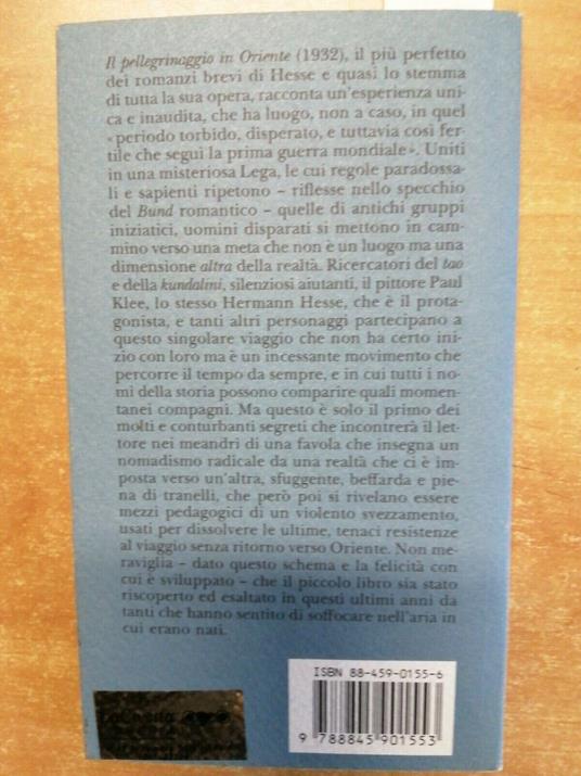 Hermann Hesse - Il Pellegrinaggio In Oriente - Adelphi - 1994 - - Hermann Hesse - copertina