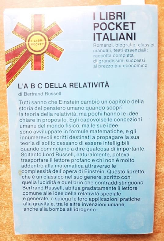 Bertrand Russell - L'Abc Della Relativit - 1974 - Longanesi - Einstein - Bertrand Russell - copertina