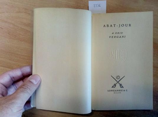 Orio Vergani - Abat-Jour - 1973 Longanesi - Orio Vergani - copertina