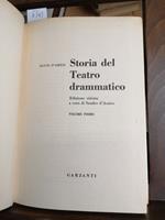 Storia Del Teatro Drammatico 1 Vol. - Silvio D'Amico 1960 1Ed. Garzanti