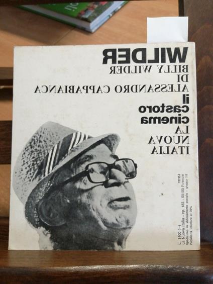 Billy Wilder - Alessandro Cappabianca 1976 Il Castoro La Nuova Italia - Alessandro Cappabianca - copertina