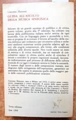 G. Manzoni - Guida All'Ascolto Della Musica Sinfonica 1971 Feltrinelli