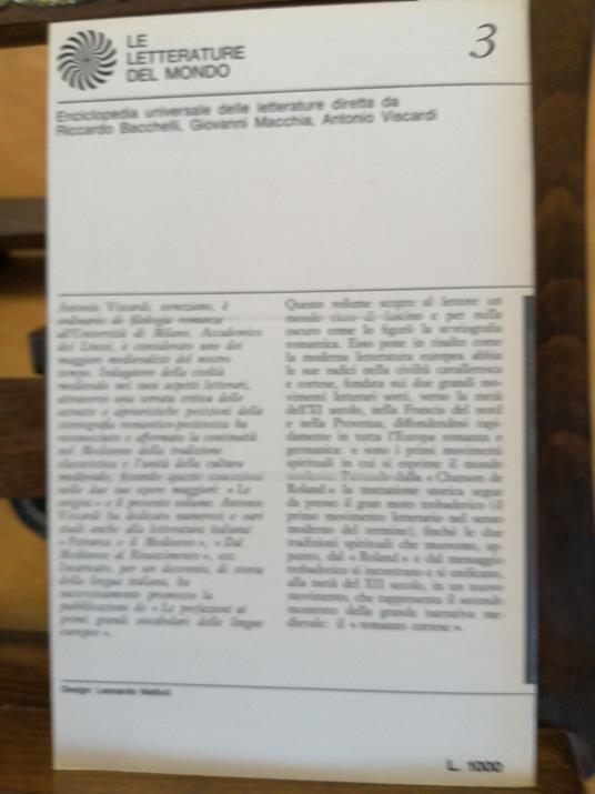 Antonio Viscardi - Le Letterature D'Oc E D'Oil - Sansoni - 1967 - - Antonio Viscardi - copertina