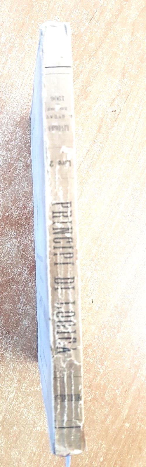 Principi Di Logica - Emilio Morselli - 1906 - Raffaello Giusti - - Emilio Morselli - copertina