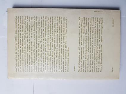 Psychotherapie Orientale Et Occidentale 1974 Alan Watts Fayard 4016Y Psicologia - Alan W. Watts - copertina