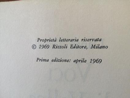 Dante Troisi - Voci Alla Vallea - 1969 - Rizzoli - 1Ed. - - Dante Troisi - copertina