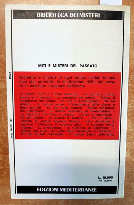 Miti E Misteri Del Passato Ll'Insolito Terrestre - Charroux - Mediterranee - Robert Charroux - copertina