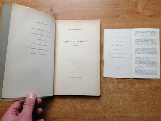 Opere Di Rodolfo Morandi - Lotta Di Popolo 1937-1945 Einaudi 1958 + Omaggio - Rodolfo Morandi - copertina