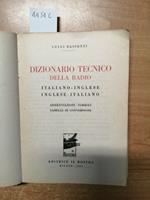 Dizionario Tecnico Della Radio Italiano 1949 Bassetti Ital/Ingl Il Rostro(4