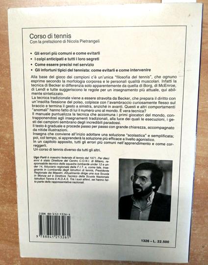 Ugo Forti - Corso Di Tennis - 1990 - De Vecchi - 200 Foto Didattiche - - Ugo Forti - copertina