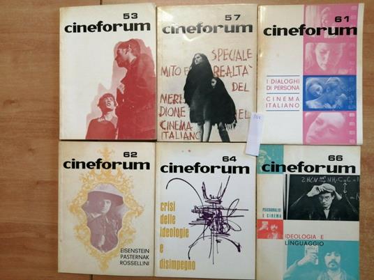 Lotto 6 Numeri Cineforum - Rivista Di Studi Cinematografici 1966/1967 - - copertina