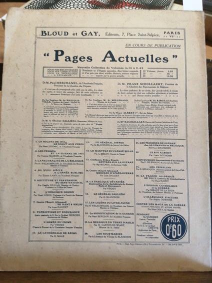 La Guerra Tedesca E Il Cattolicismo - Baudrillart - 1915 - Bloud E Gay - copertina