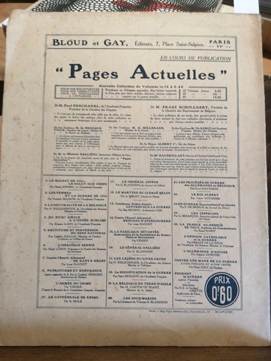 La Guerra Tedesca E Il Cattolicismo - Baudrillart - 1915 - Bloud E Gay - copertina