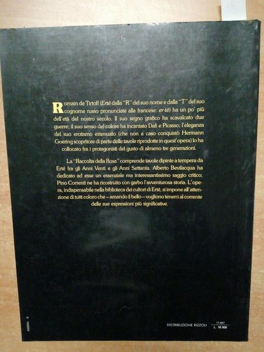 Ert - La Raccolta Della Rosa - Romain De Tirtoff - Gei - 1983 - - copertina