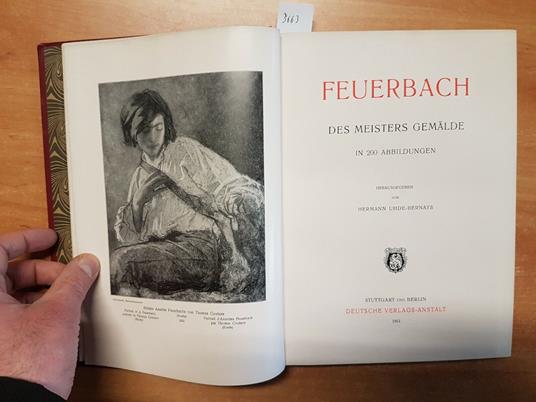 Feuerbach Des Meisters Gemalde In 200 Abbildungen 1913 Verlags Anstalt - - copertina