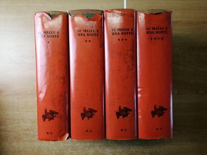 Le Mille E Una Notte 4 Volumi Illustrati Con Sovraccoperte Bianchi Giovini( - copertina