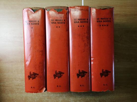 Le Mille E Una Notte 4 Volumi Illustrati Con Sovraccoperte Bianchi Giovini( - copertina