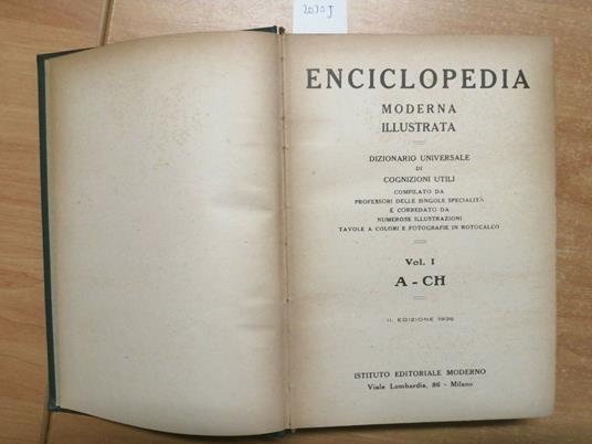 Enciclopedia Universale Moderna Illustrata 5 Volumi 1936 Ist.Edit. Moderno( - copertina