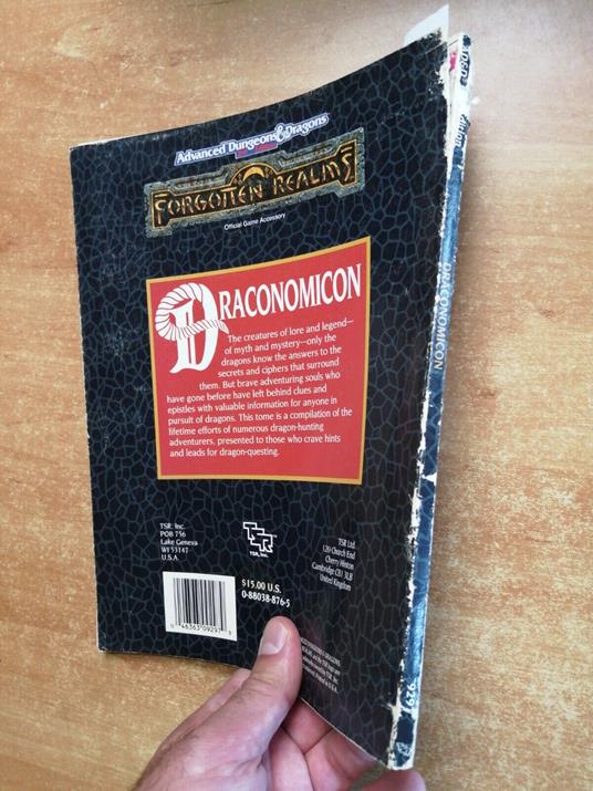 Draconomicon Forgotten Realms 2Nd 1990 Advanced Dungeons & Dragons Findley - copertina