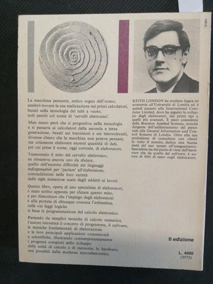 Introduzione Agli Elaboratori Elettronici - London Keith 1976 Mondadori - Keith London - copertina