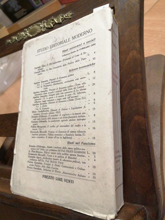 Principii Di Economia Politica - Agatino Amantia 1931 Studio Editoriale - Agatino Amantia - copertina