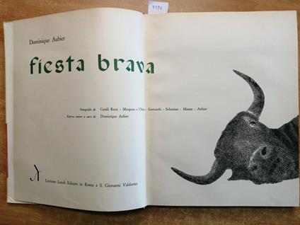 Dominique Aubier Fiesta Brava + 2 Dischi Landi 1961 Corrida Torero Picador( - Dominique Aubier - copertina