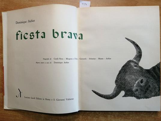 Dominique Aubier Fiesta Brava + 2 Dischi Landi 1961 Corrida Torero Picador( - Dominique Aubier - copertina