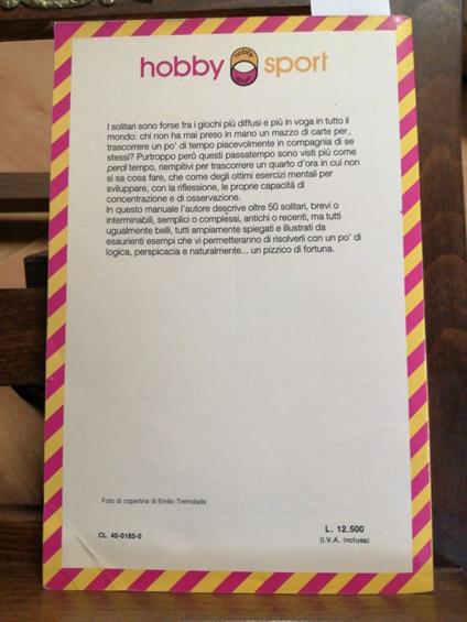 Solitari - Pierre Berloquin - 1984 Siad - 50 Giochi Spiegati E Illustrati - Pierre Berloquin - copertina