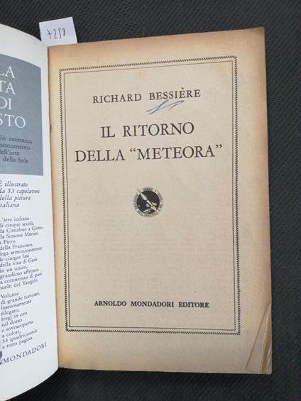Il Ritorno Della 'Meteorà - Richard Bessiere - Mondadori 1959 Urania 207 - Richard Bessiere - copertina