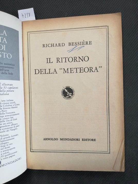 Il Ritorno Della 'Meteorà - Richard Bessiere - Mondadori 1959 Urania 207 - Richard Bessiere - copertina
