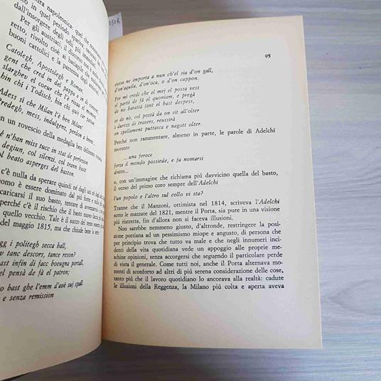 Vita Di Carlo Porta Nella Milano Del Suo Tempo - Guido Bezzola - copertina