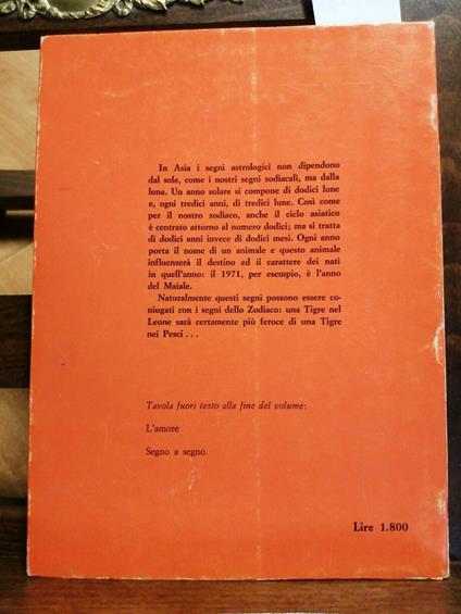 Oroscopi Cinesi - Paula Delsol - 1971 - Arcana- Astrologia - Paula Delsol - copertina