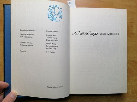 L' Astrologia - Louis Macneice - Rizzoli 1966 Illustrato - Louis Macneice - copertina