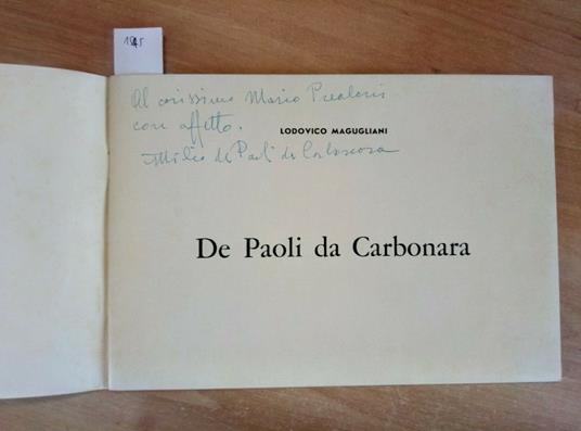 Attilio De Paoli Da Carbonara - Magugliani 1970 Autografato! - Lodovico Magugliani - copertina