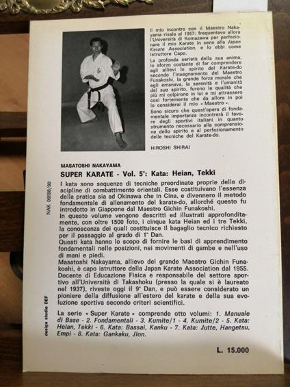 M. Nakayama - Super Karate 5 Heian, Tekki - Mediterranee 1988 - M. Nakayama - copertina